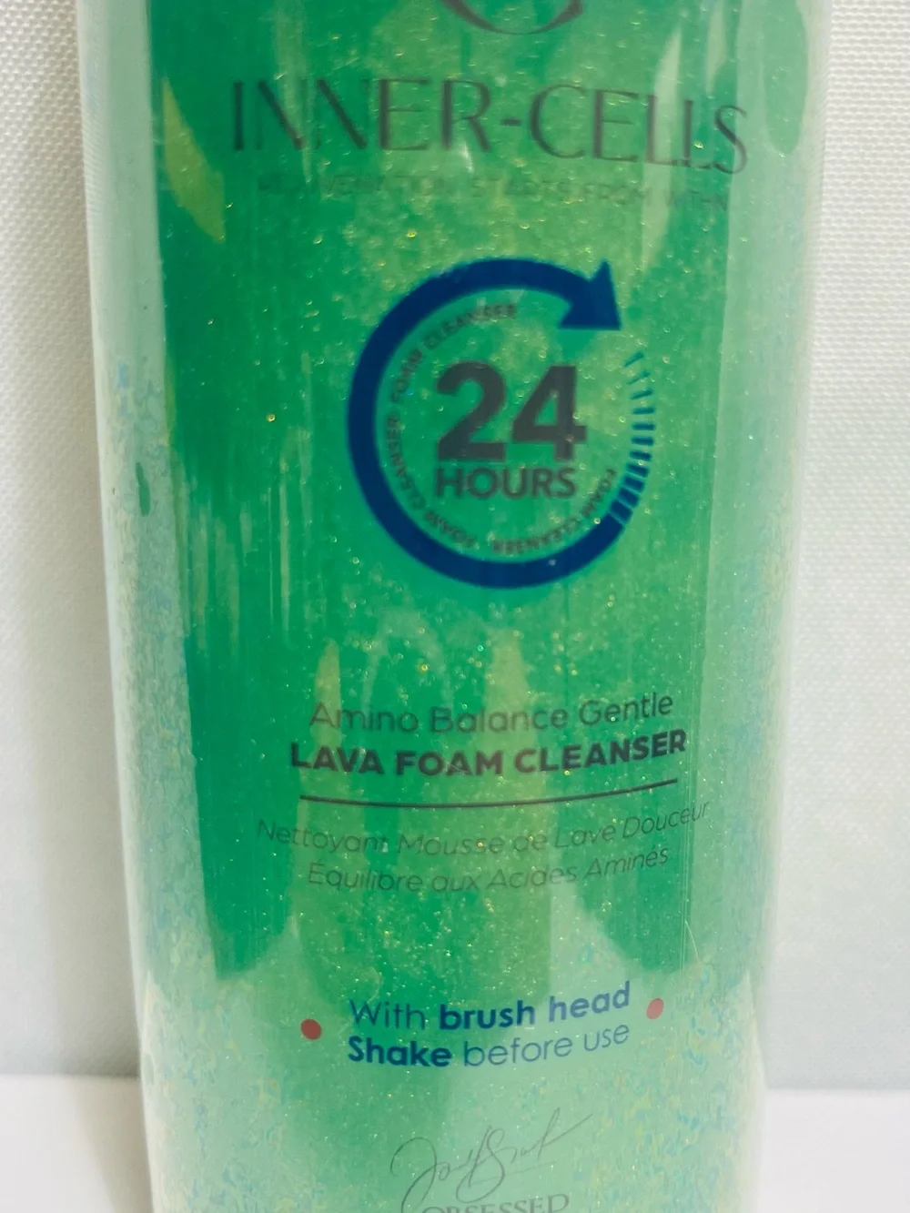 INNER-CELLS Amino Balance Lava Foam Cleanser w/Silicone Brush Head/5.07 fl oz